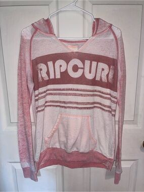 Rip Curl Women's Pink Hooded Pullover Sweater